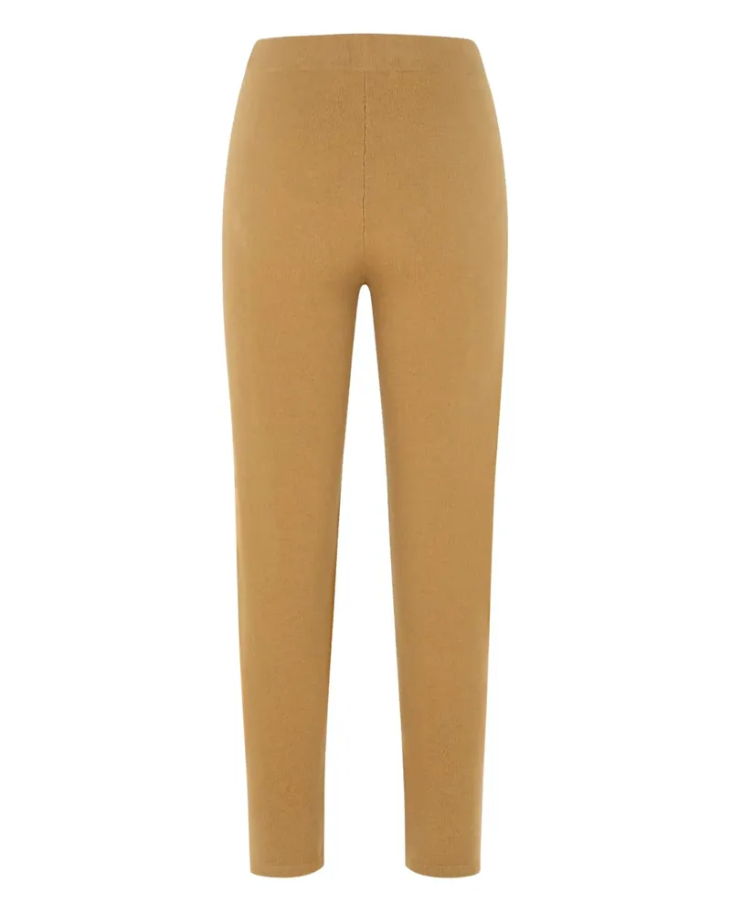 Max Mara Gerade Hose aus Kaschmirgemisch - Nude Nude