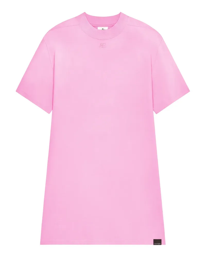 Courrèges Kurzärmeliges Minikleid - Rosa Rosa