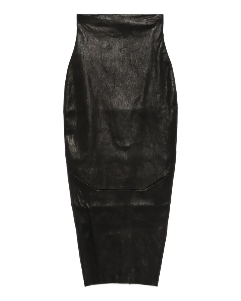 Rick Owens Midirock mit Einsätzen - Schwarz Schwarz