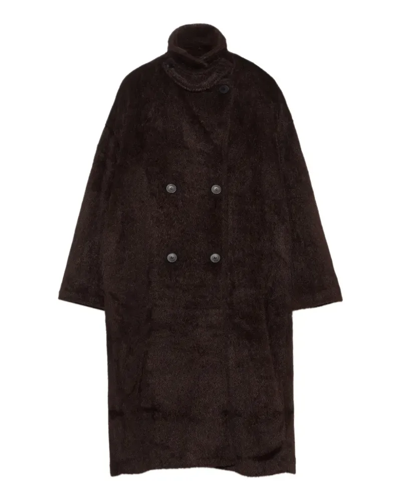 BIMBA Y LOLA Midimantel aus Faux Fur - Braun Braun