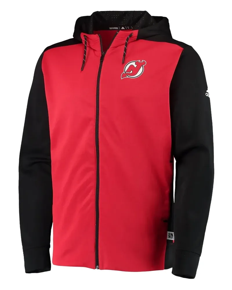 adidas NHL New Jersey Devils Kapuzenjacke - Rot Rot