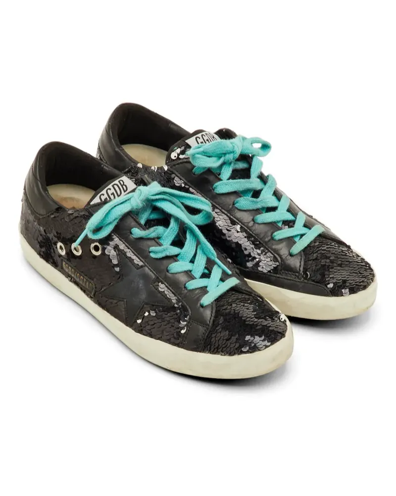 Golden Goose Supe-Star sequin-embellished sneakers - Schwarz Schwarz