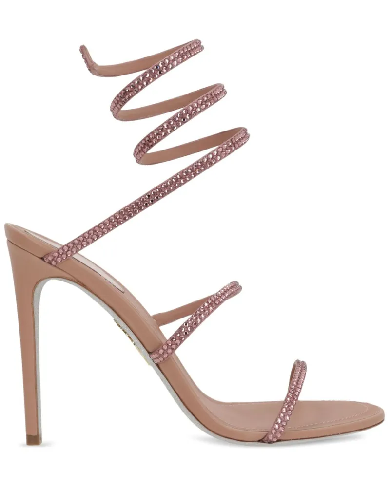 René Caovilla Cleo Sandalen 105mm - Rosa Rosa