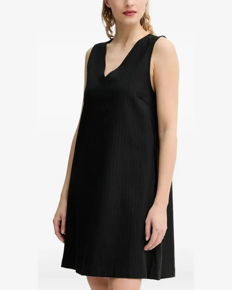 Marc O'Polo pinstripe sleeveless mini dress - Schwarz Schwarz