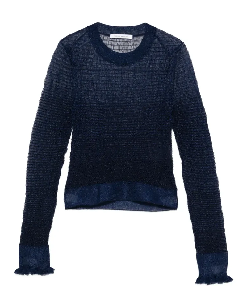 Cecilie Bahnsen ruffled top - Blau Blau