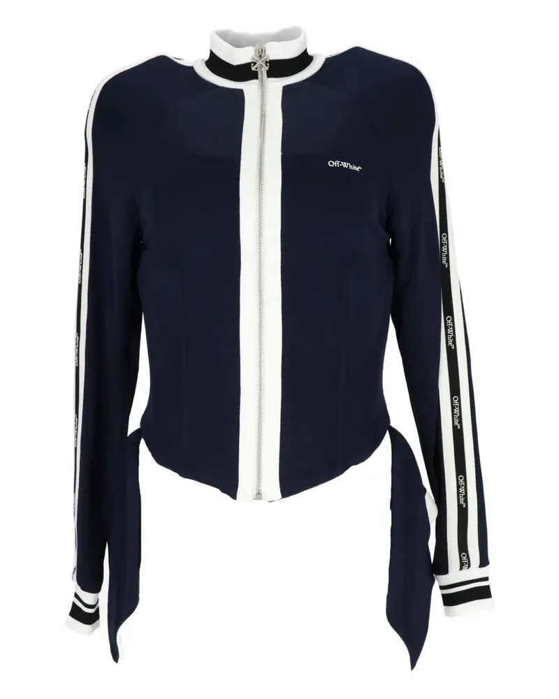 OFF-WHITE zip-up sweatshirt - Blau Blau