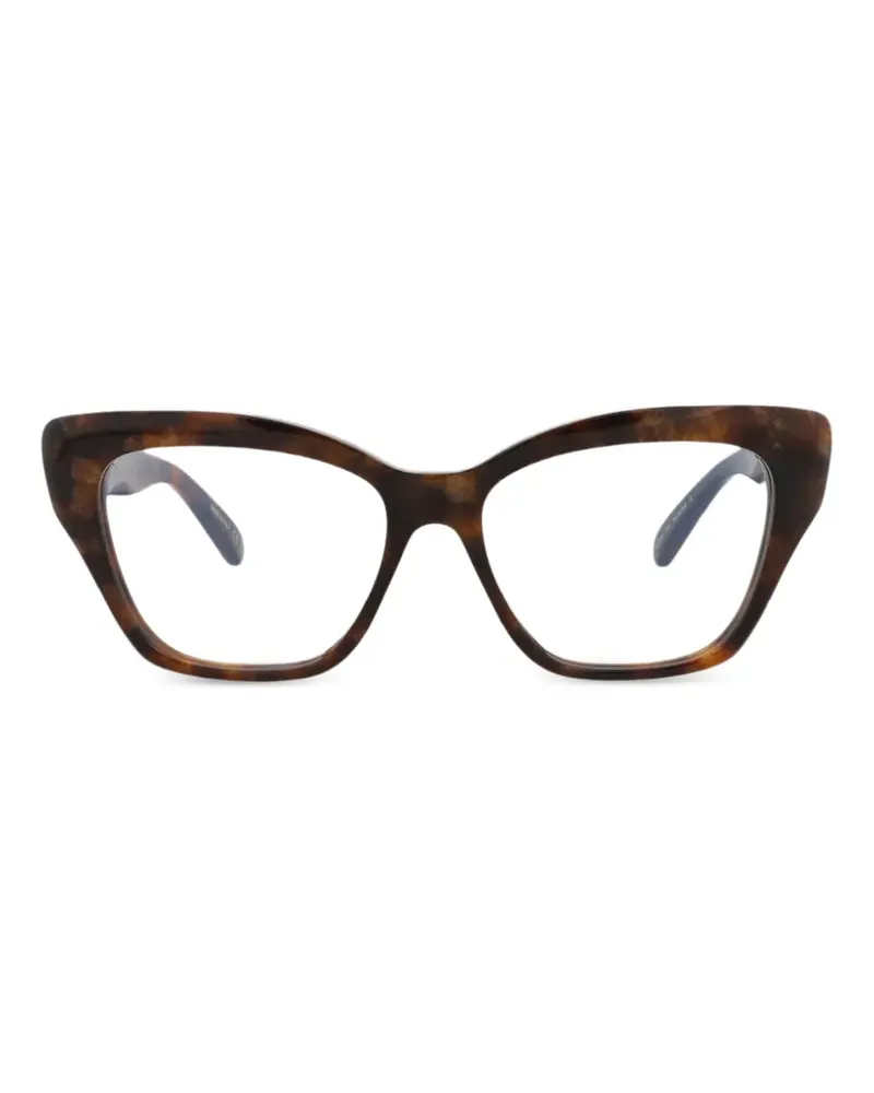 Pomellato Cat-Eye-Brille in Schildpattoptik - Braun Braun