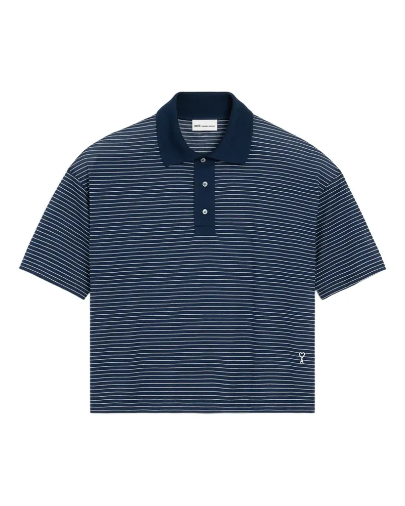 AMI Paris Ami de Coeur Poloshirt - Blau Blau