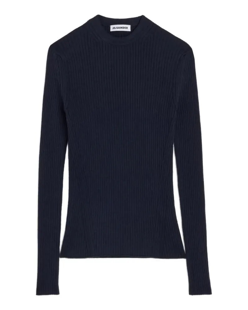 Jil Sander ribbed-knit lightweight sweater - Blau Blau