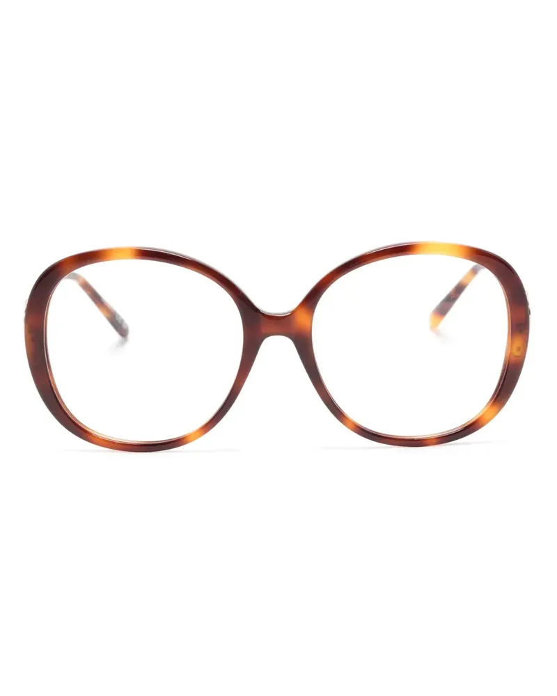 Chloé Brille mit Oversized-Gestell - Braun Braun