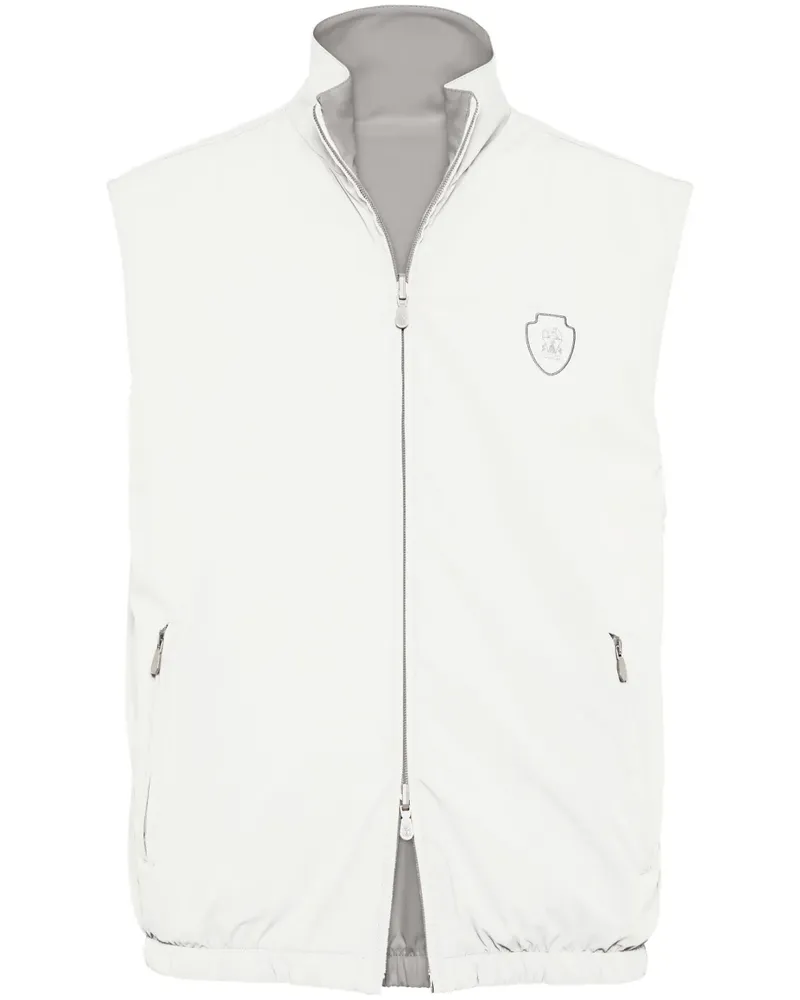 Brunello Cucinelli Wendbare Weste - Weiß Weiß