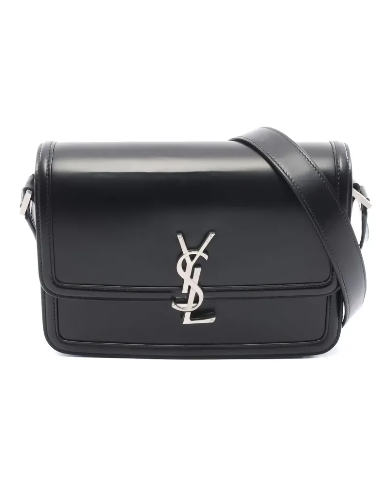 Saint Laurent 2020s mittelgroße Solferino Satchel-Tasche - Schwarz Schwarz