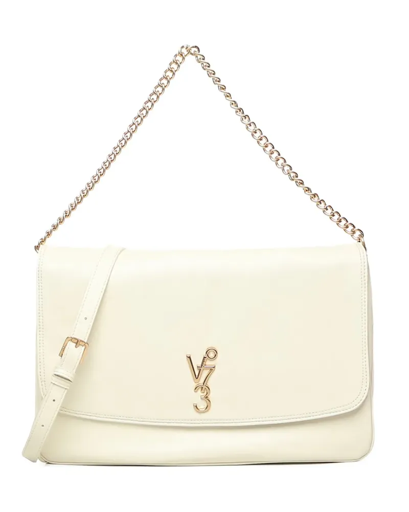 V°73 Louise Schultertasche mit Logo-Schild - Nude Nude
