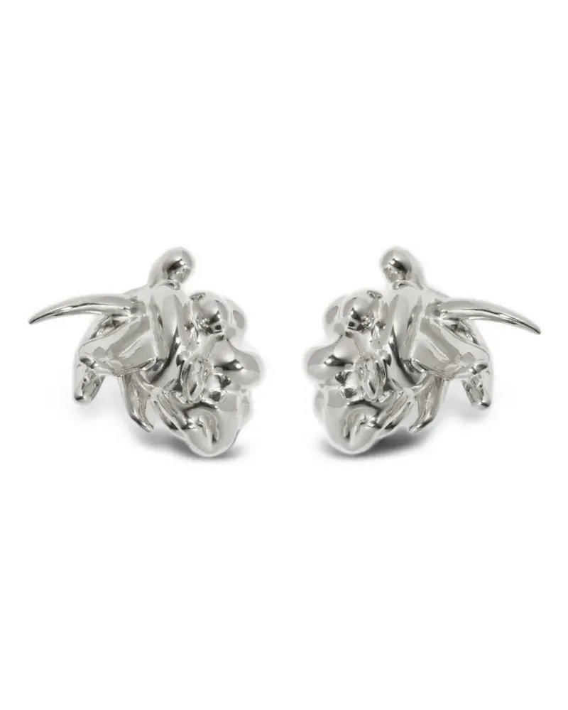 Completedworks General Strike sculptural earrings - Silber Silber
