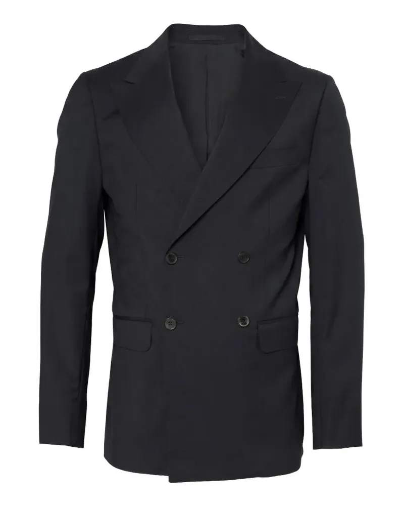 Low Brand double-breasted peak-lapel blazer - Schwarz Schwarz