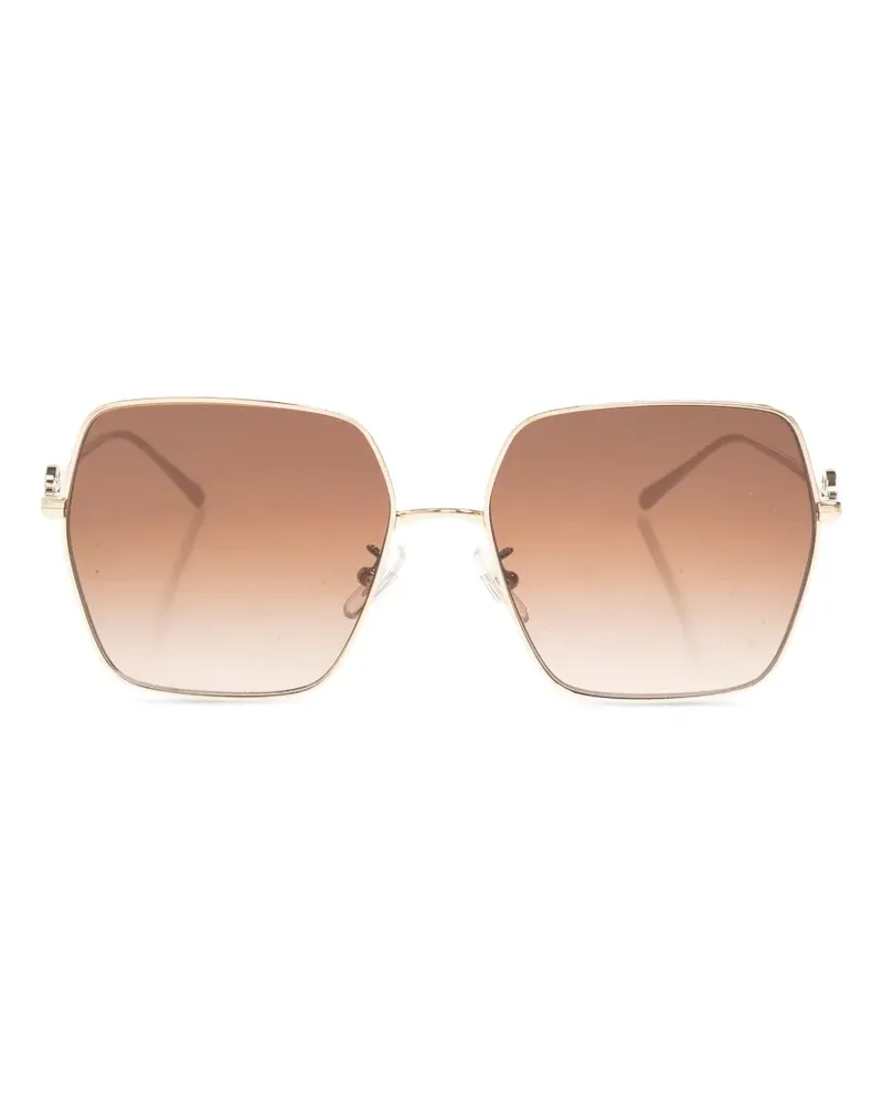 Tory Burch Sonnenbrille mit Oversized-Gestell - Braun Braun