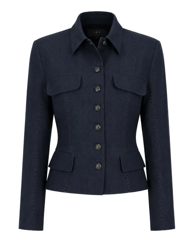Masnada cropped pocket-detail jacket - Blau Blau