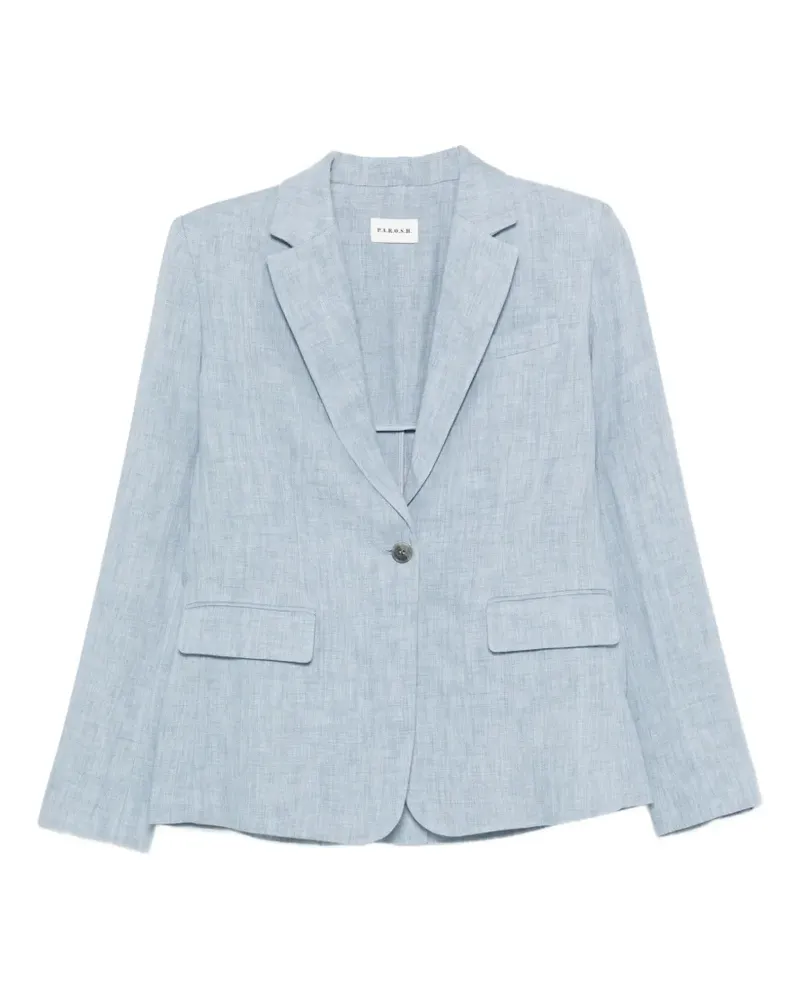 P.A.R.O.S.H. P.A.R.O H. single-breasted pocket blazer - Blau Blau
