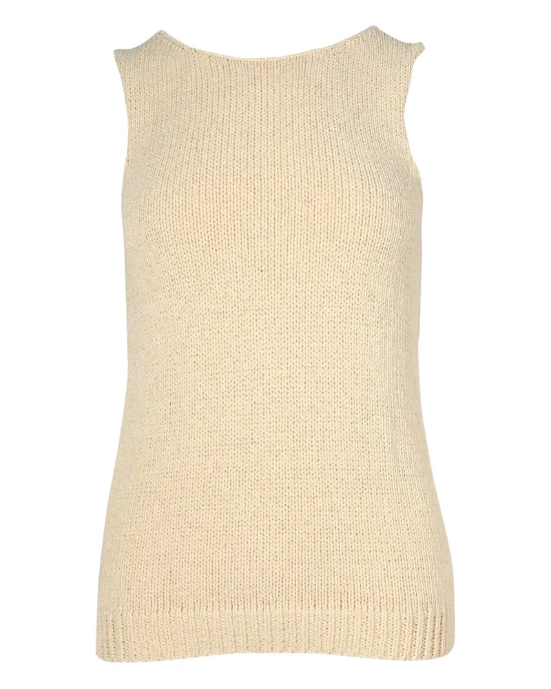 Theory sleeveless cotton top - Nude Nude
