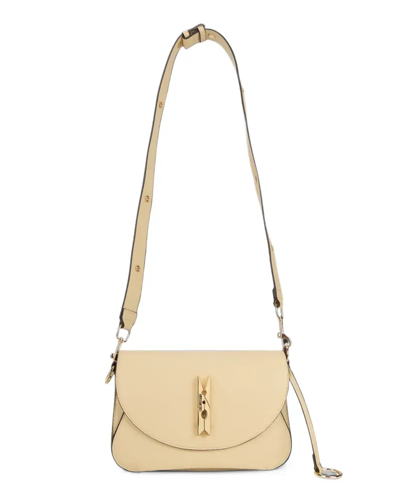 Moschino Schultertasche mit Wäscheklammer-Detail - Nude Nude