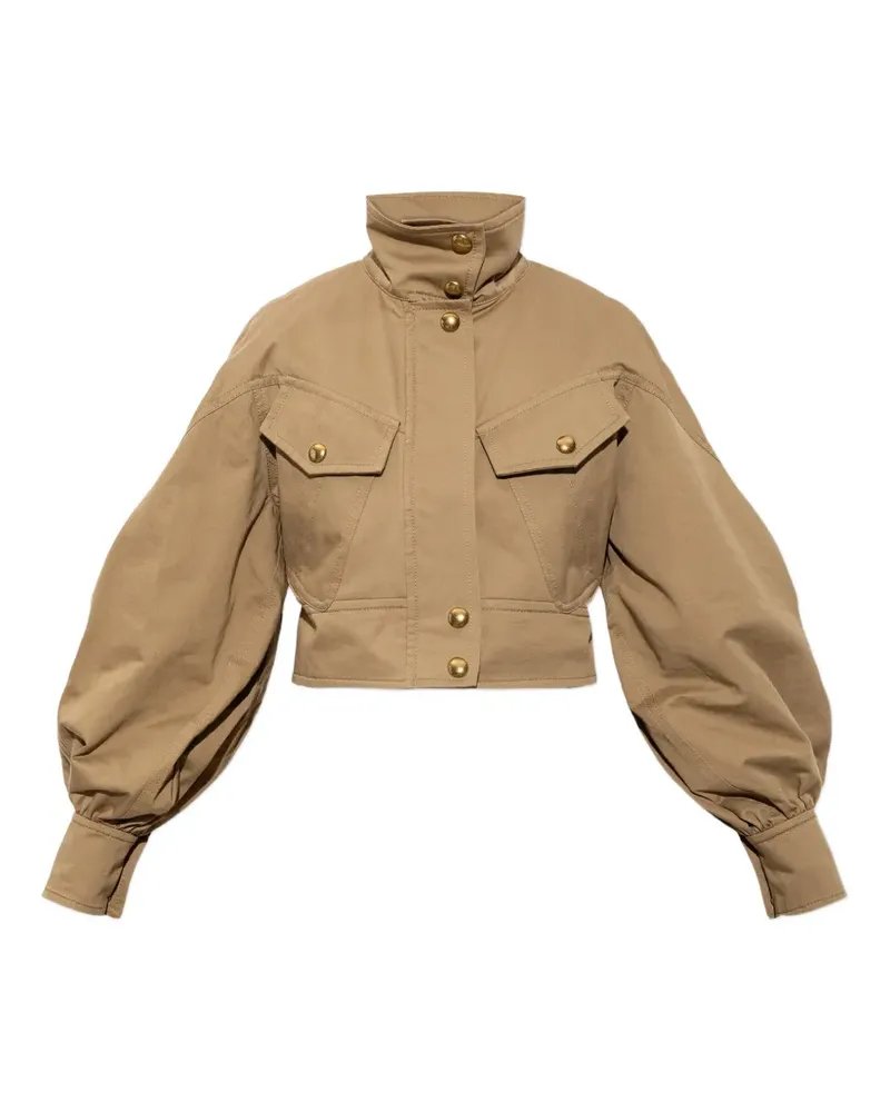 Zimmermann Clash drill utility bomber jacket - Nude Nude