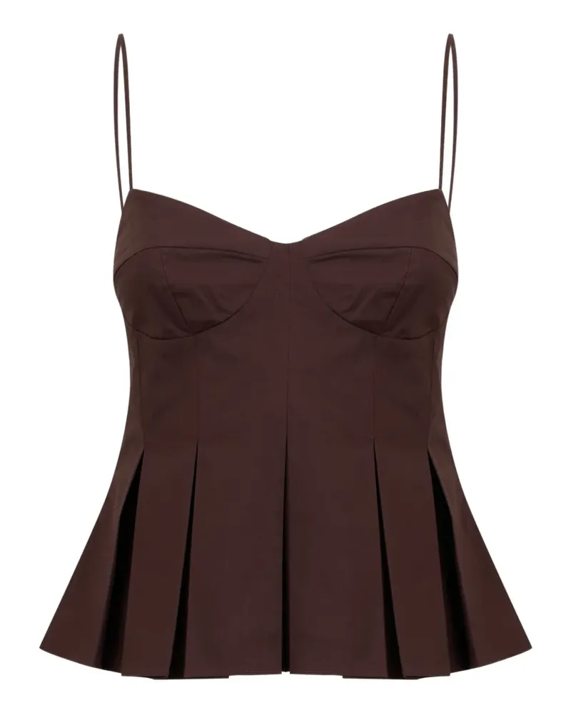 Clea Iris pleat top - Braun Braun