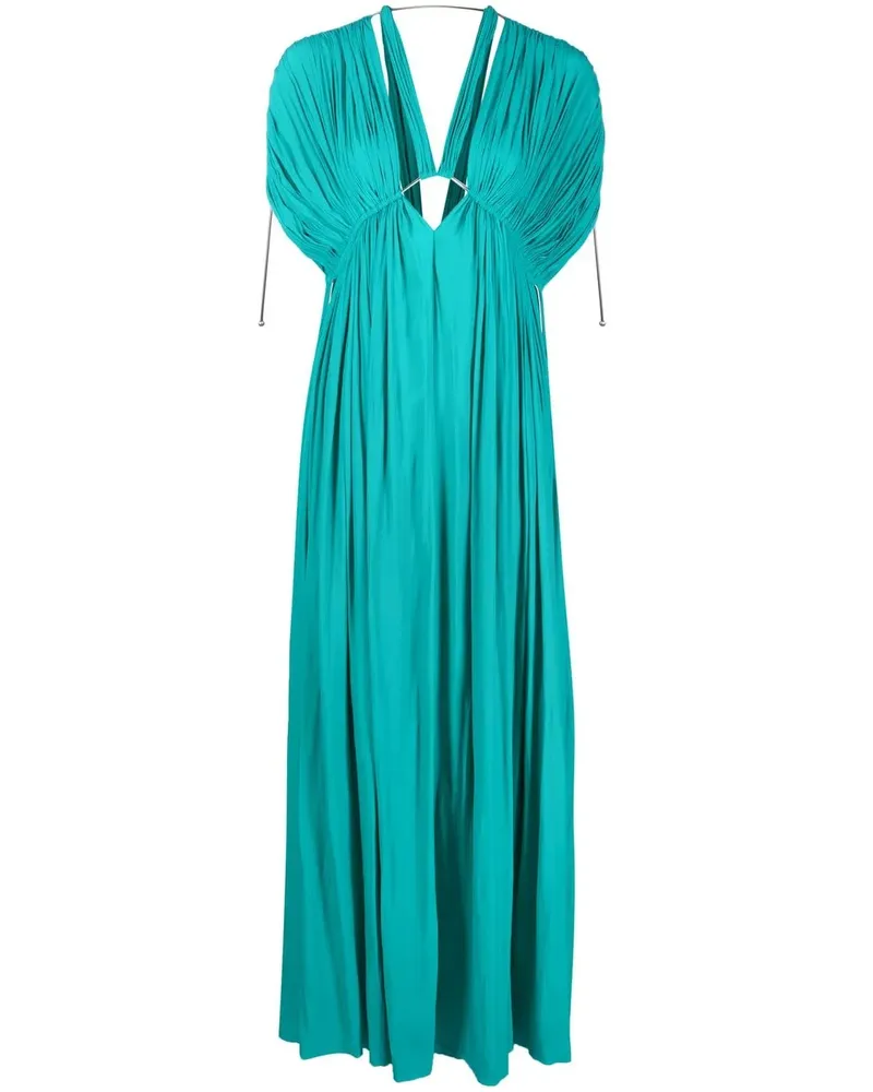 Lanvin Kleid mit V-Ausschnitt - Blau Blau