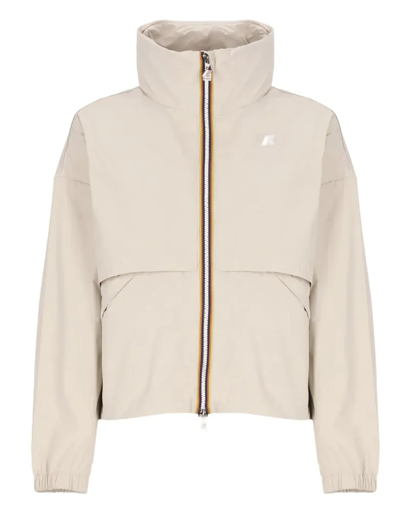 K-Way Aubette Kapuzenjacke mit Stehkragen - Nude Nude