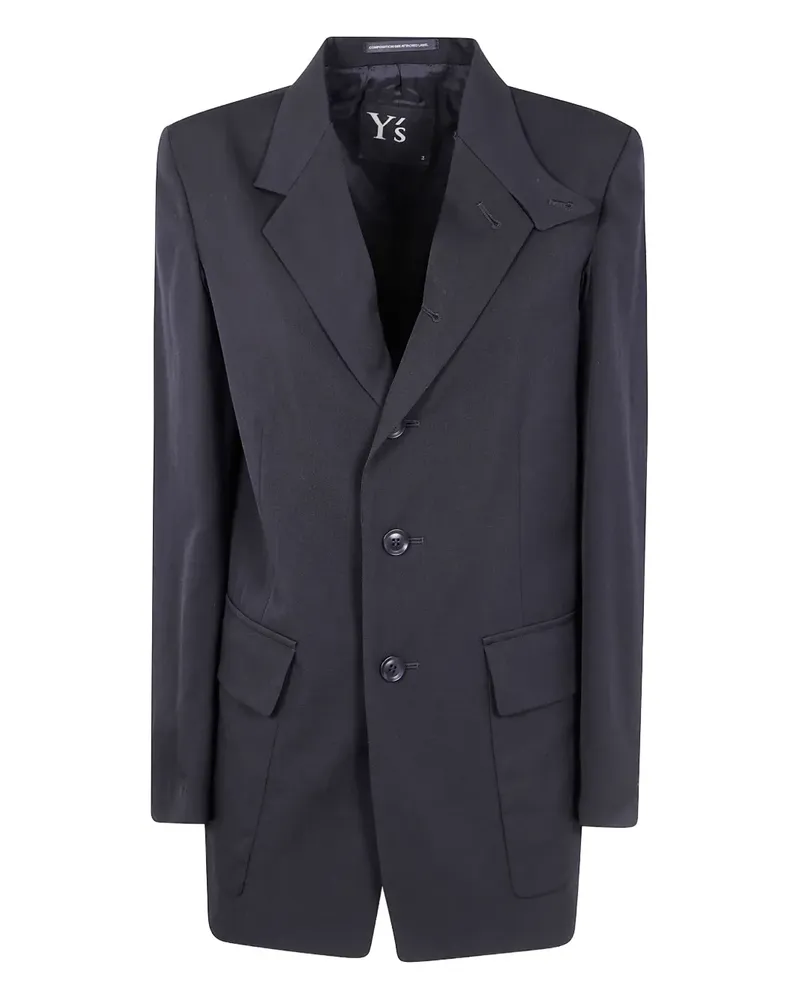 Yohji Yamamoto three-button wool blazer - Schwarz Schwarz
