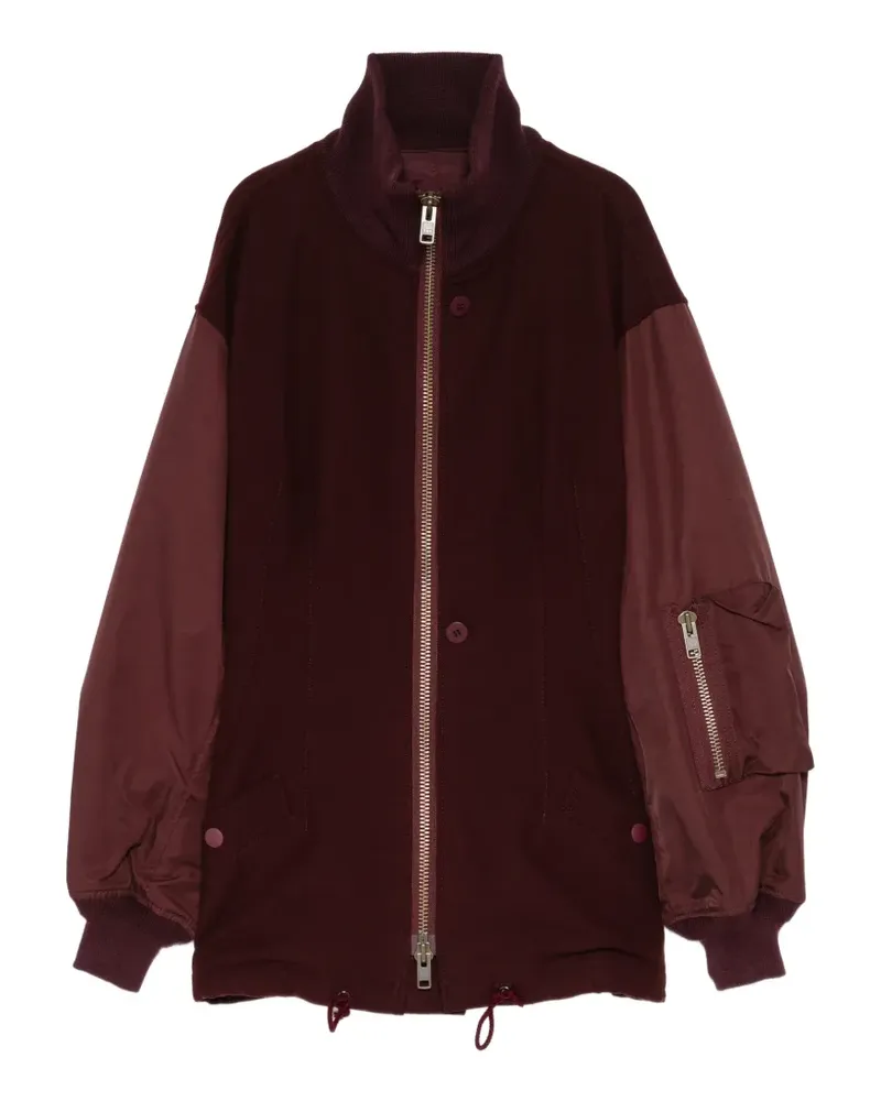 Yohji Yamamoto Bomberjacke aus Flanell - Rot Rot