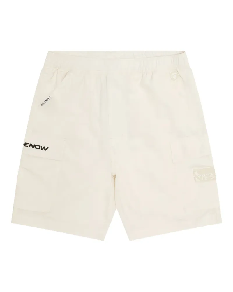 BAPE Cargo-Shorts mit Logo-Patch - Nude Nude