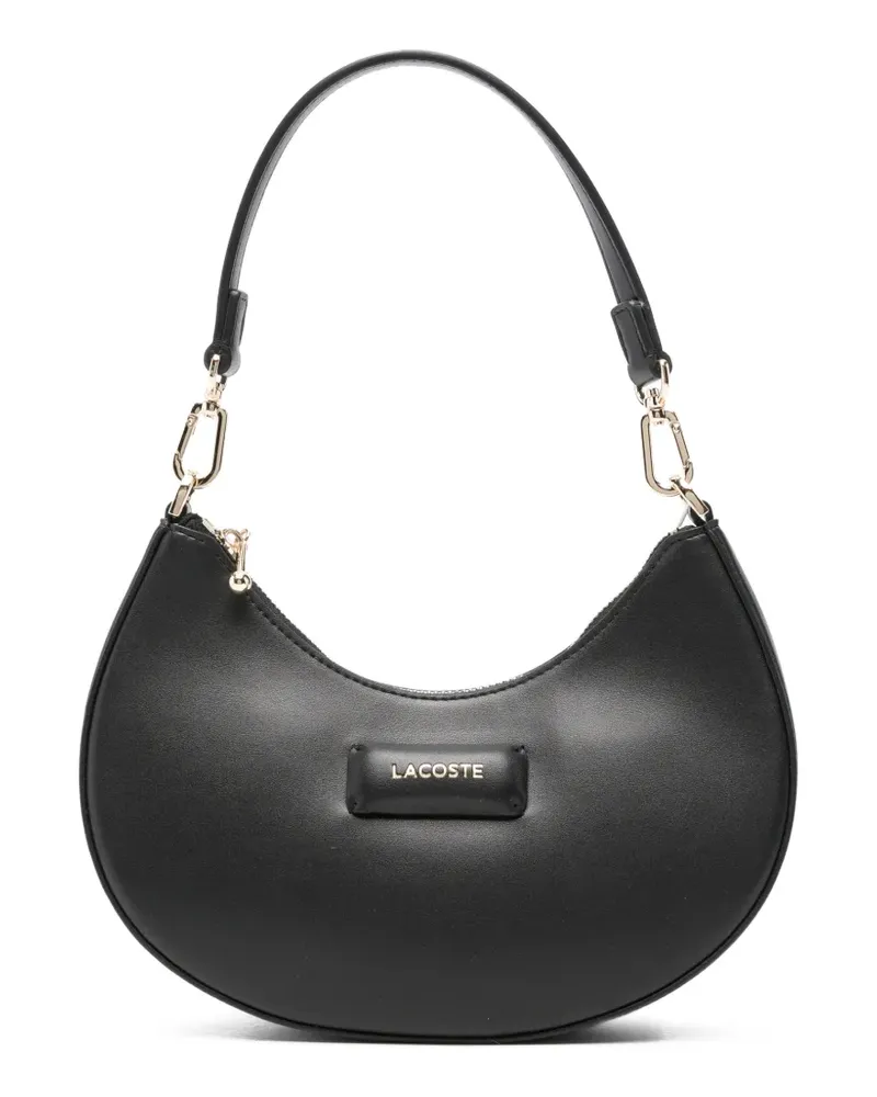 Lacoste small Moon zip-up shoulder bag - Schwarz Schwarz