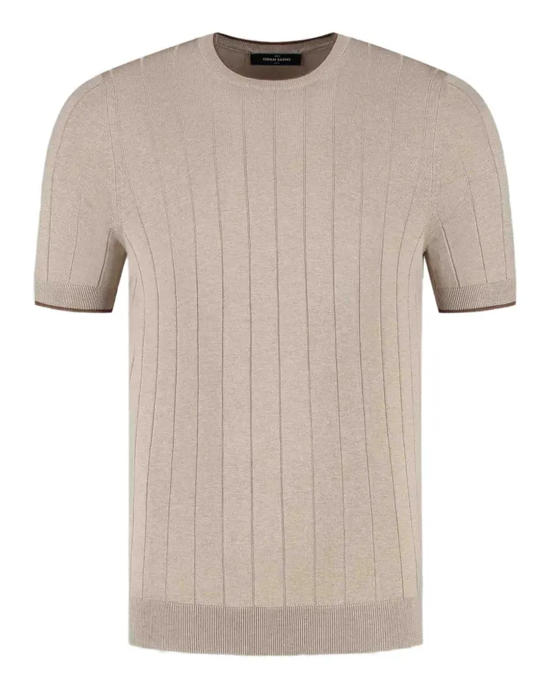 Gran Sasso ribbed-hem T-shirt - Nude Nude