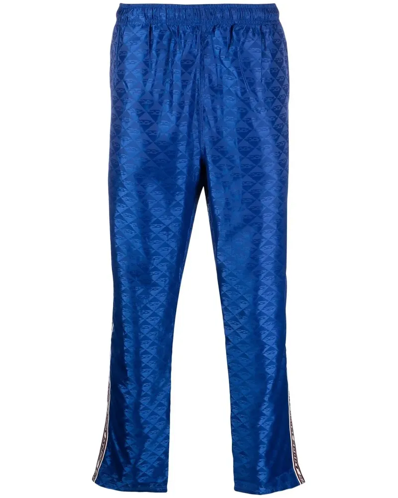Diesel Straight-Leg-Hose mit Logo - Blau Blau