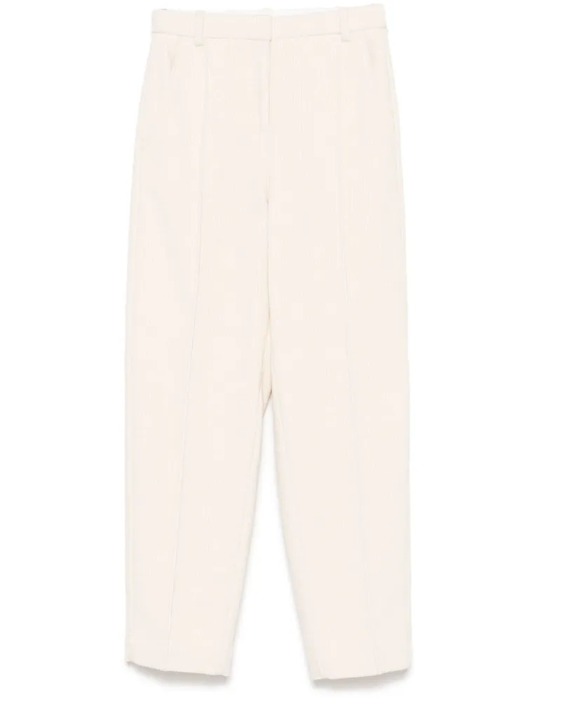 HUGO BOSS Cordhose mit hohem Bund - Weiß Weiß
