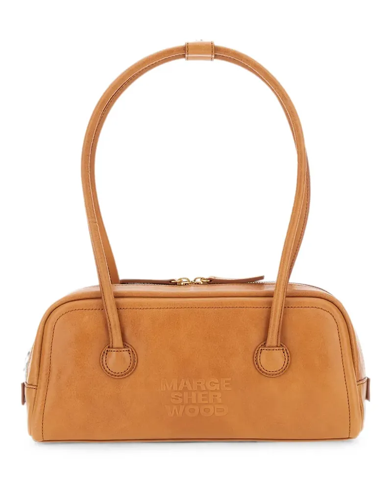 Marge Sherwood logo-debossed leather shoulder bag - Braun Braun