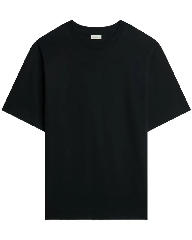 Dries van Noten Kastiges T-Shirt - Schwarz Schwarz