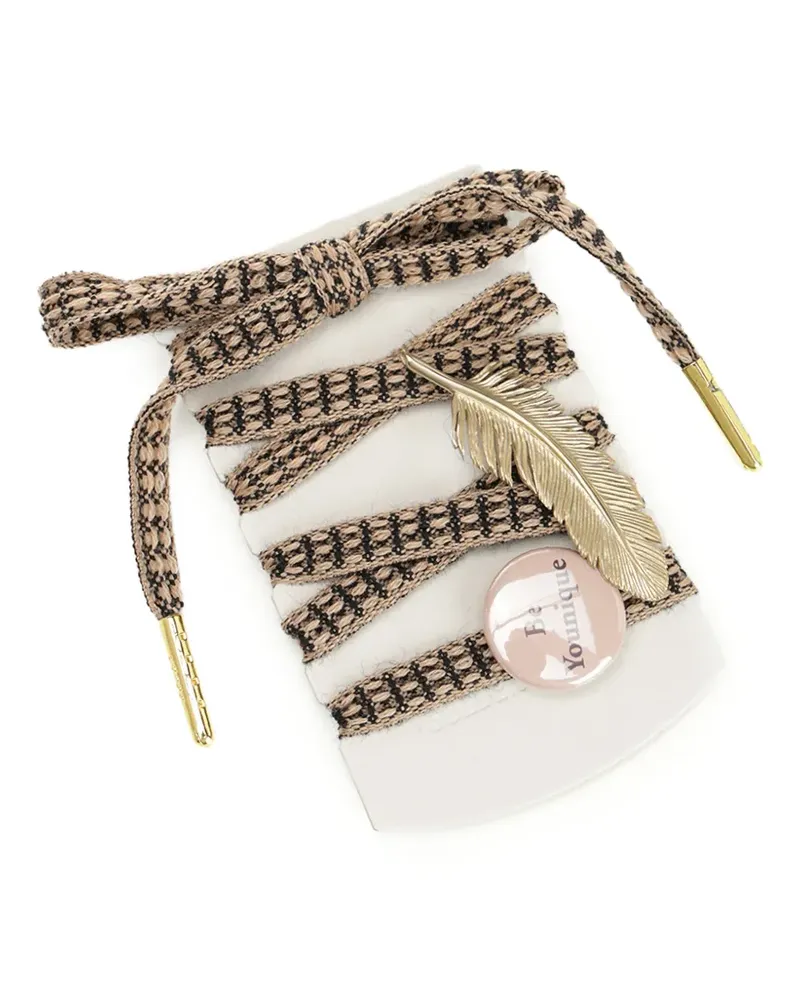 Golden Goose Schnürsenkel mit Anhängerdetail - Nude Nude