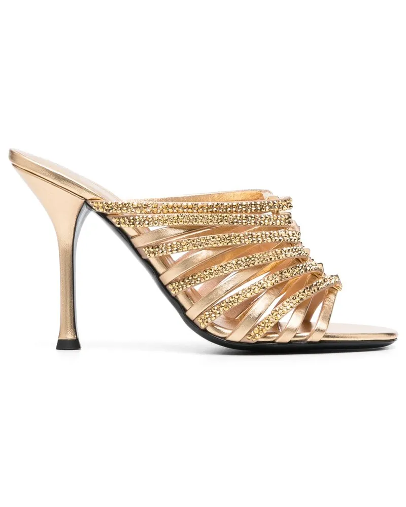 Valentino Garavani Mules mit Riemchen 95mm - Gold Gold