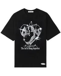 SJYP T-Shirt mit grafischem Print Schwarz