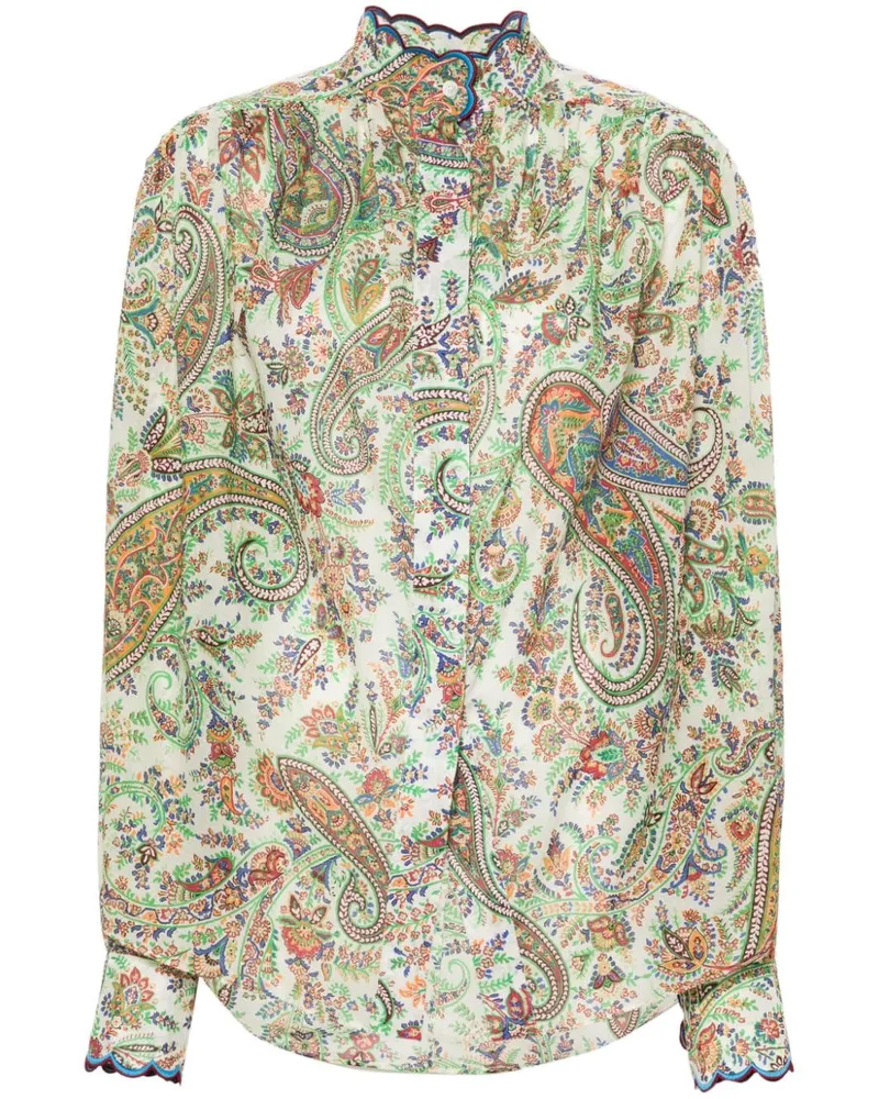 Etro Bluse mit Paisley-Print Nude