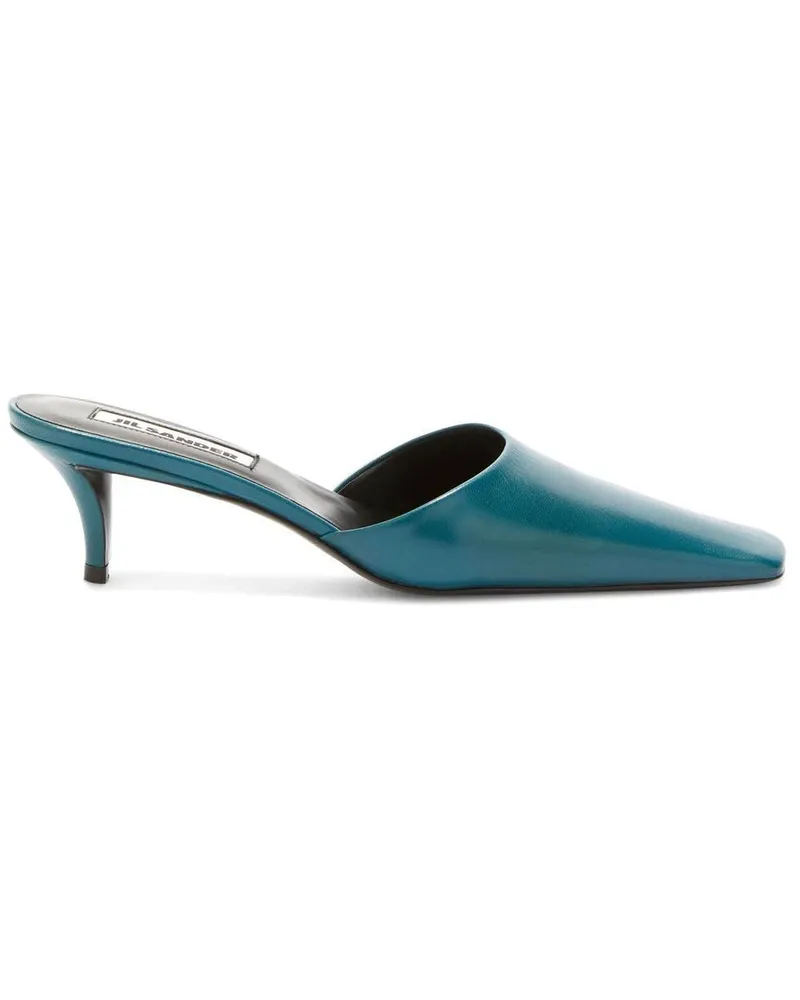 Jil Sander Kitten-Heel-Mules 35mm Blau