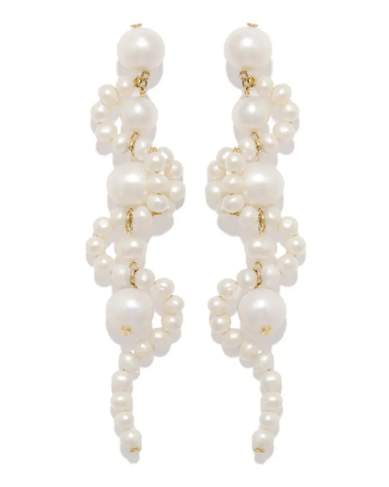 Completedworks 18kt vergoldete 'The Spray' Perlenohrringe Gold