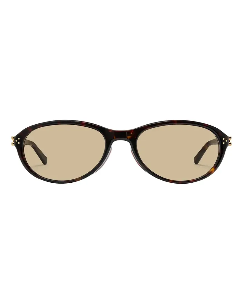 Gentle Monster Harv Sonnenbrille mit ovalem Gestell - Braun Braun