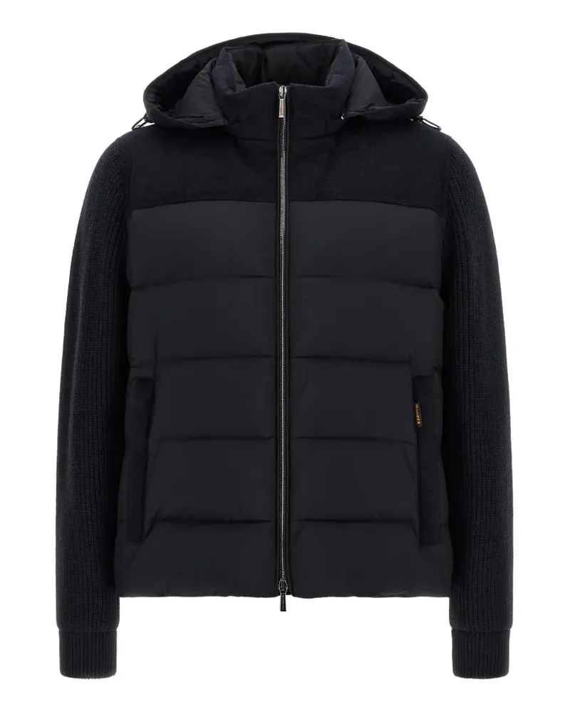 MOORER Allori quilted panel-sleeved down jacket - Schwarz Schwarz