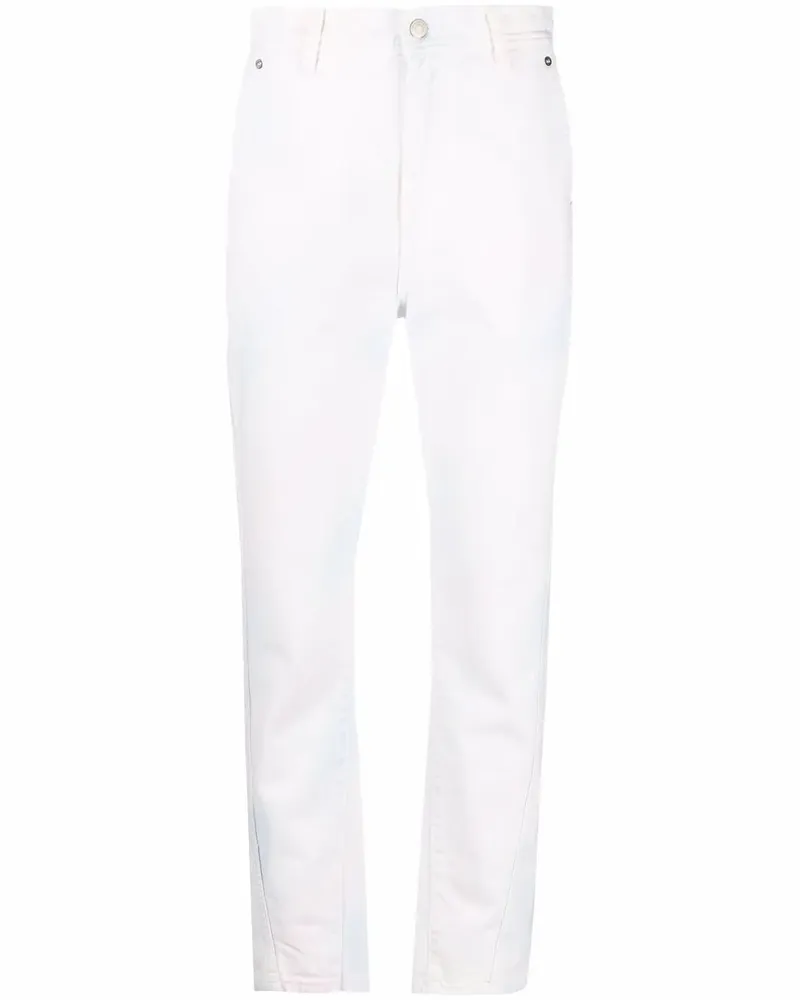 IRO Schmale Hose mit Batikmuster - Weiß Weiß