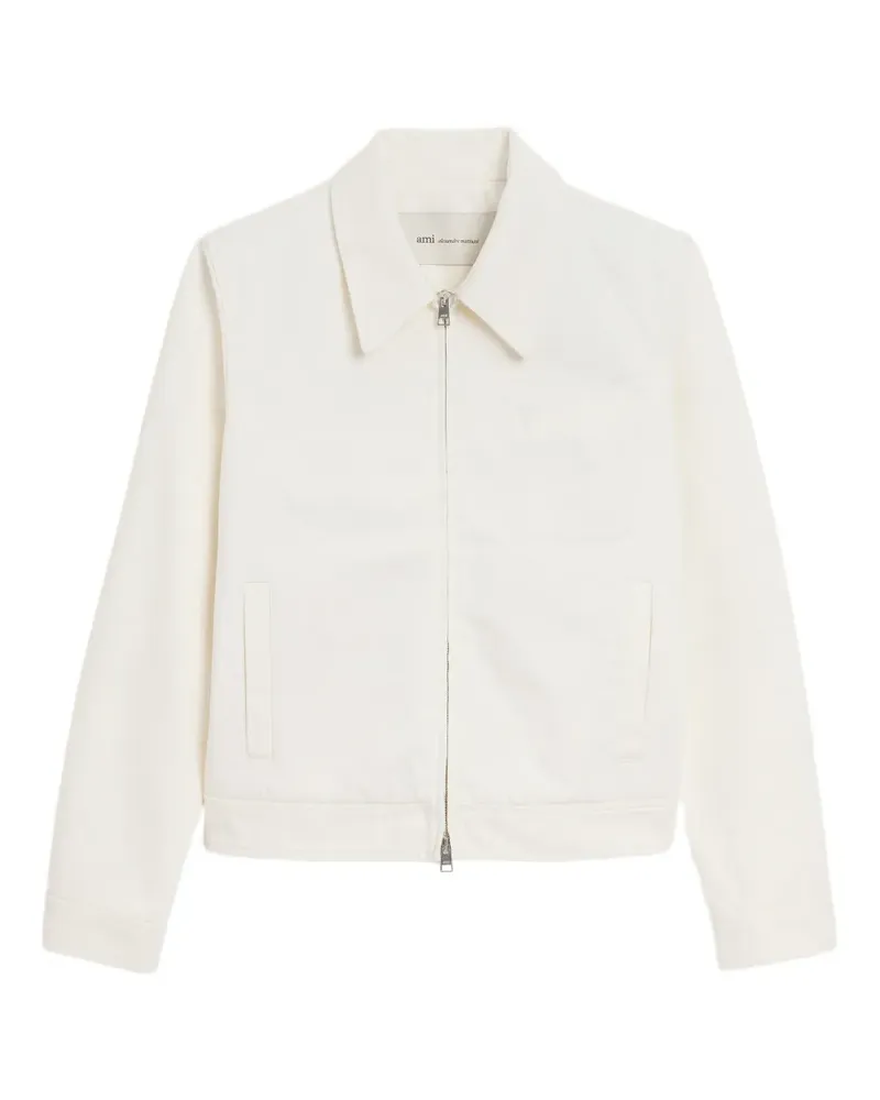 AMI Paris Jacke mit Reißverschluss - Weiß Weiß