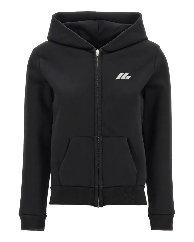 Balenciaga Kapuzenjacke mit Logo-Print - Schwarz Schwarz