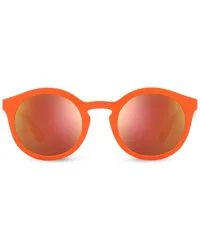 Dolce & Gabbana Gamers Sonnenbrille mit rundem Gestell Orange