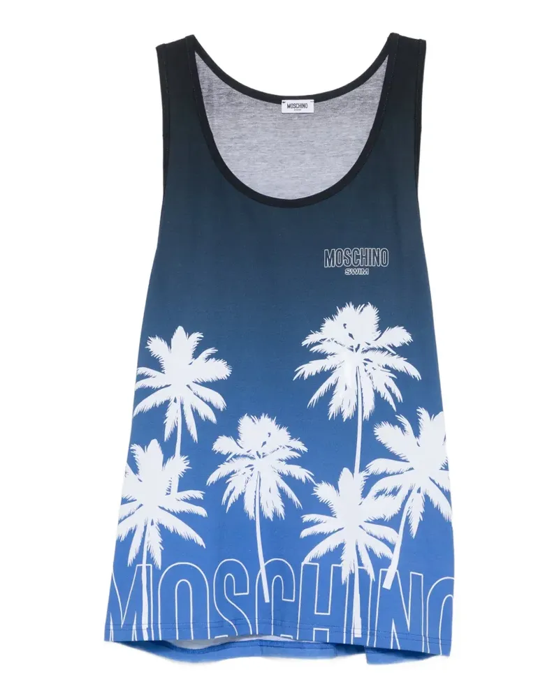 Moschino printed vest - Blau Blau
